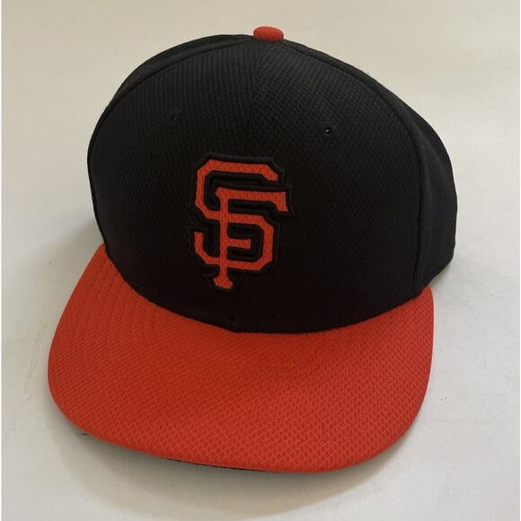 San Francisco Giants New Era 59Fifty Fitted Hat Baseball Cap 7 3/8 Black MLB - Picture 1 of 10
